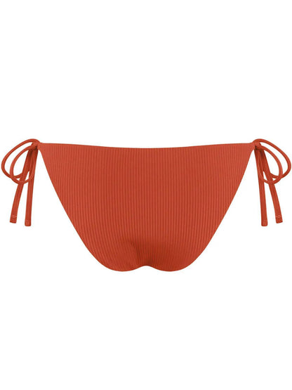 Ribbed Side-Tie Bikini Bottom