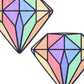 Pastel Rainbow Diamond Nipple Pasties