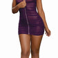 Stretch Mesh Chemise with Shirring Detail Set