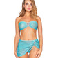 Mermaid-Themed Sparkle Mesh Bandeau Bralette & Mini Skirt Set