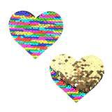 I Heart U FunFetti Multicolor & Gold Flip Sequin Pasties