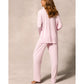 Pink Modal Button-Up Pajama Set