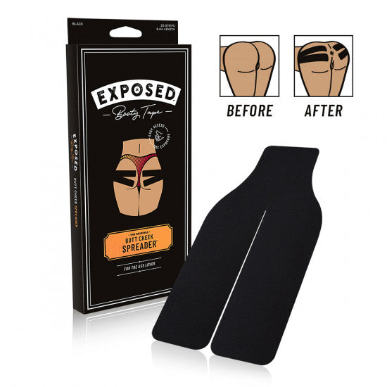 Exposed Booty Tape Black