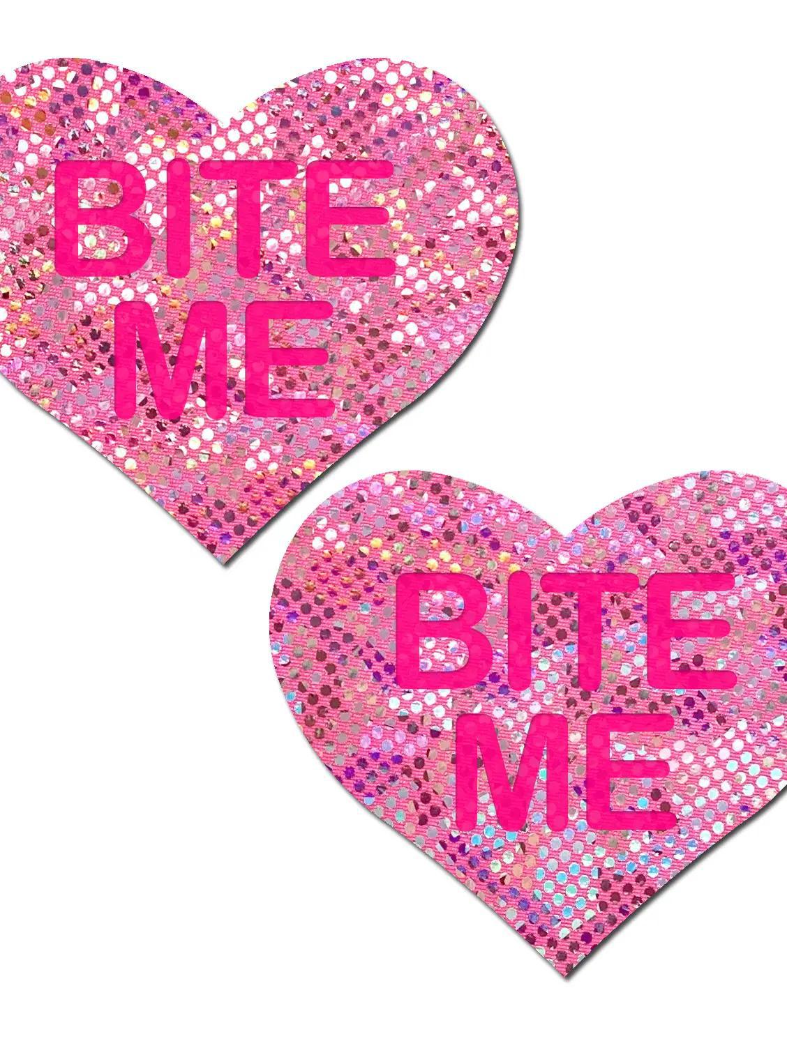 'Bite Me' Heart Nipple Pasties