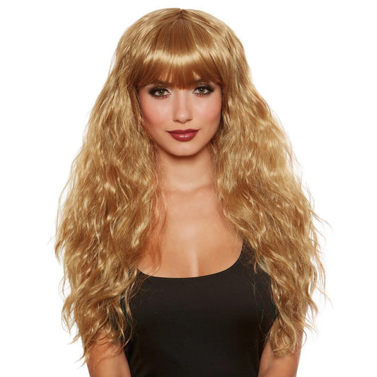 Long Beach Wave Wig with Bangs